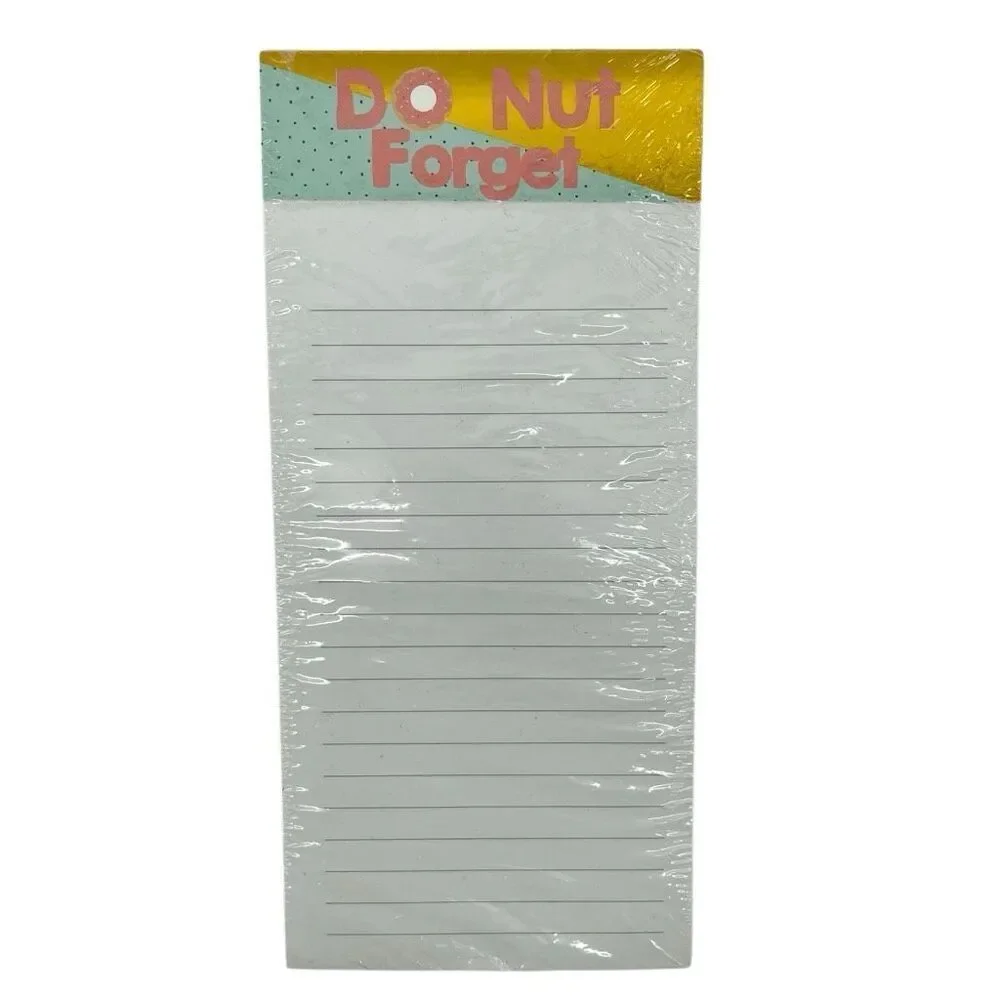 Do Nut Forget Colorblock Lined Notepad | 80 Sheets | 4 x 8.75 | New